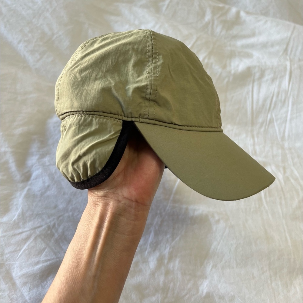 Eddie Bauer | Green Windcutter Fleece Ear Flaps One Size OS Hat Cap Outdoor